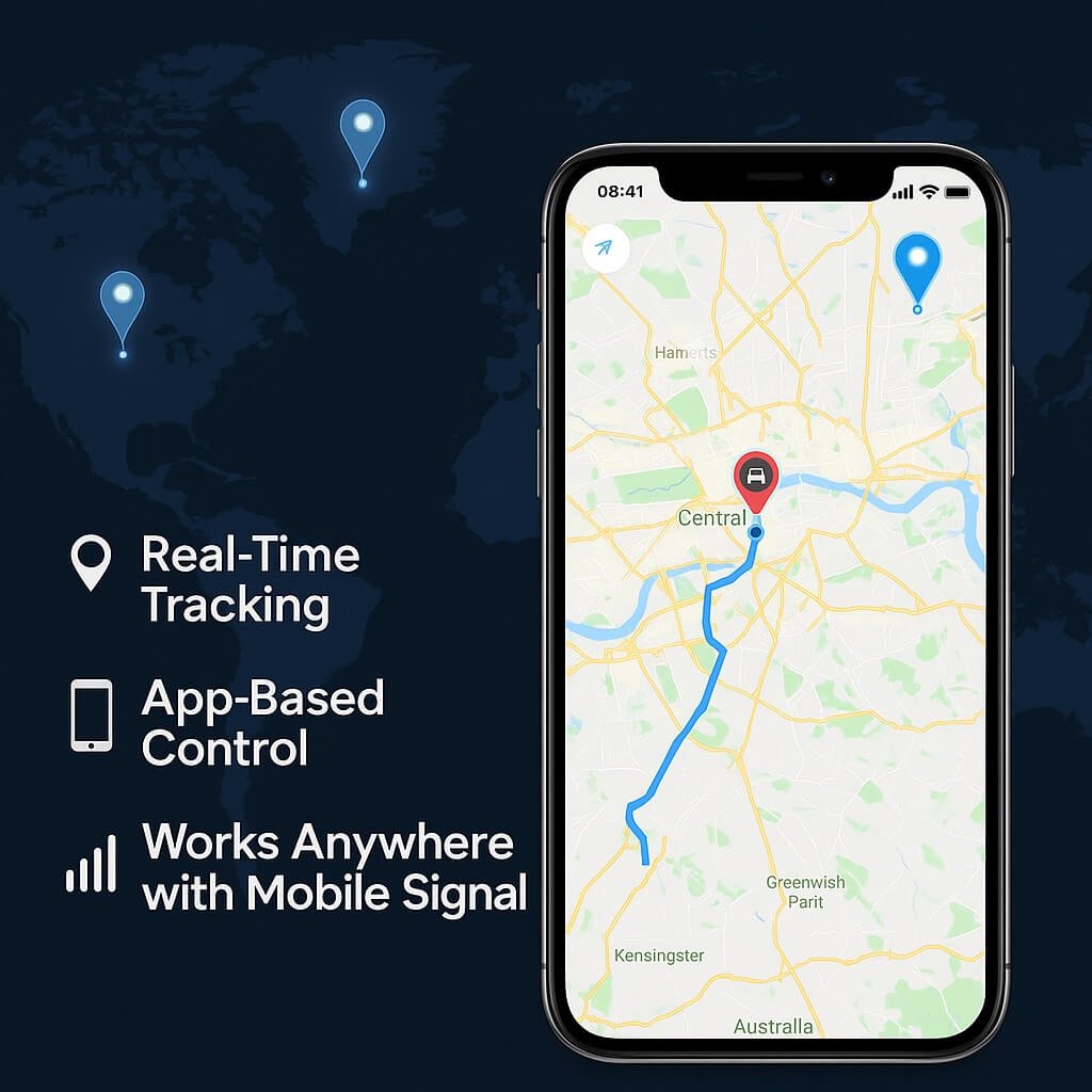 Ultra-Compact Magnetic GPS Tracker | Real-Time Car Tracking Device 3