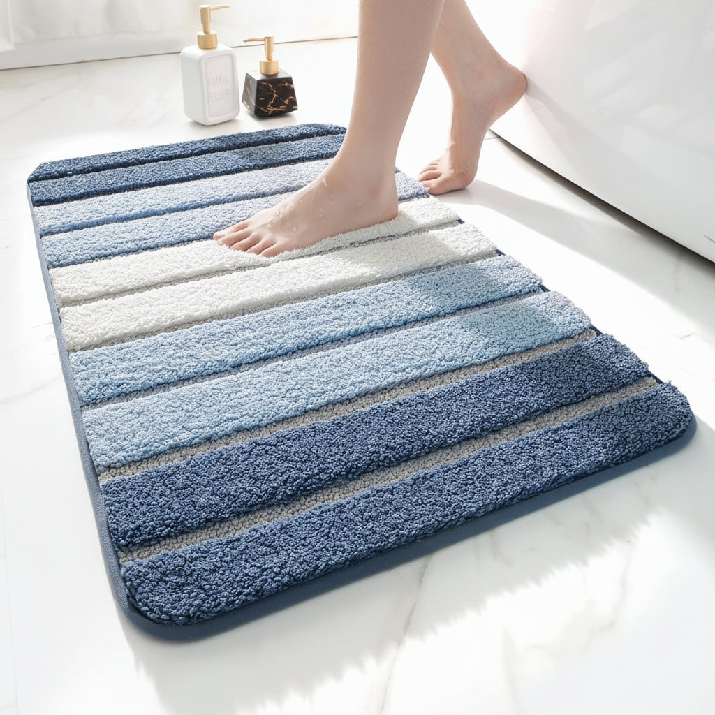 Ultra Absorbent Microfiber Bath Mat | Non-Slip & Machine Washable 1