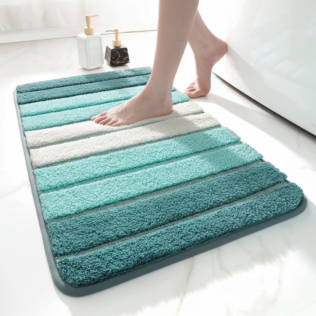 Ultra Absorbent Microfiber Bath Mat | Non-Slip & Machine Washable 3