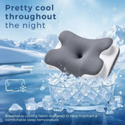 Cooling Memory Foam Neck Pillow Ergonomic Cervical Support