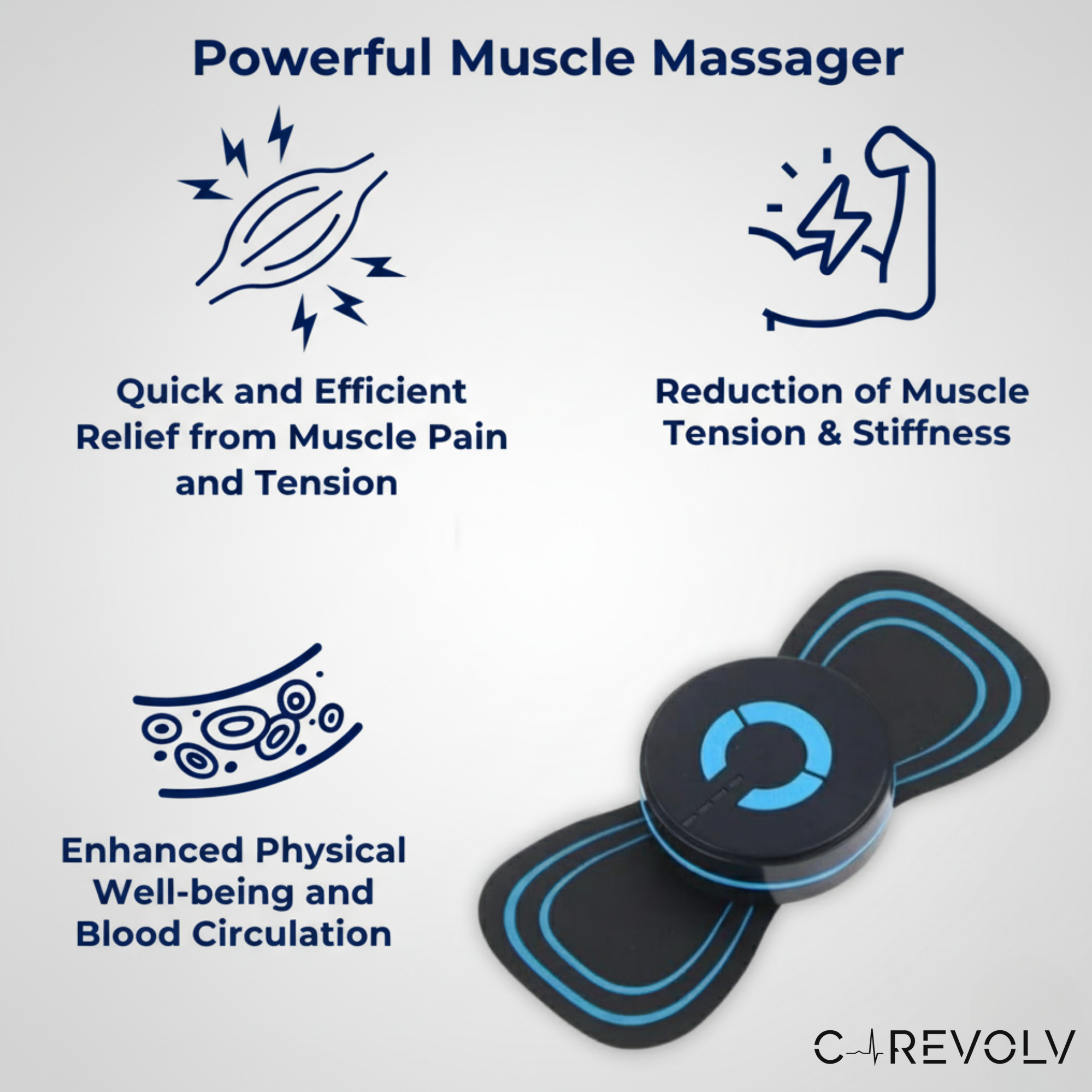 Powerful Muscle Massager | Portable & Rechargeable
