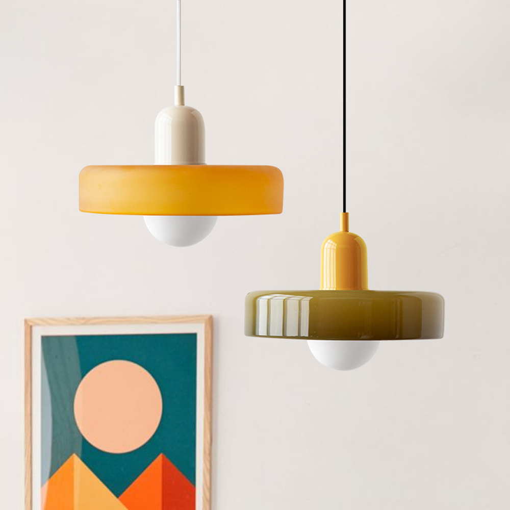 Vibrant Colored Glass Pendant Light | Modern Kitchen Pendant Lighting 3