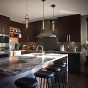 Vintage Industrial Pendant Light | Black Metal Cage Design & Cozy Kitchen Pendant Lighting 5