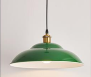 Vintage Industrial Pendant Light | Green Iron Dome | Kitchen Pendant Lighting 9