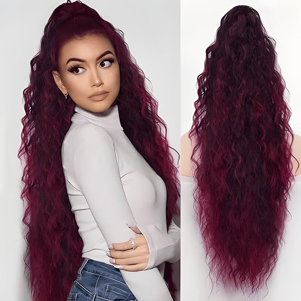 Voluminous Drawstring Ponytail Extension Instant Hair