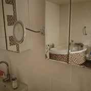 Wall Mirror Adjustable Arm Makeup Grooming 5-Inch