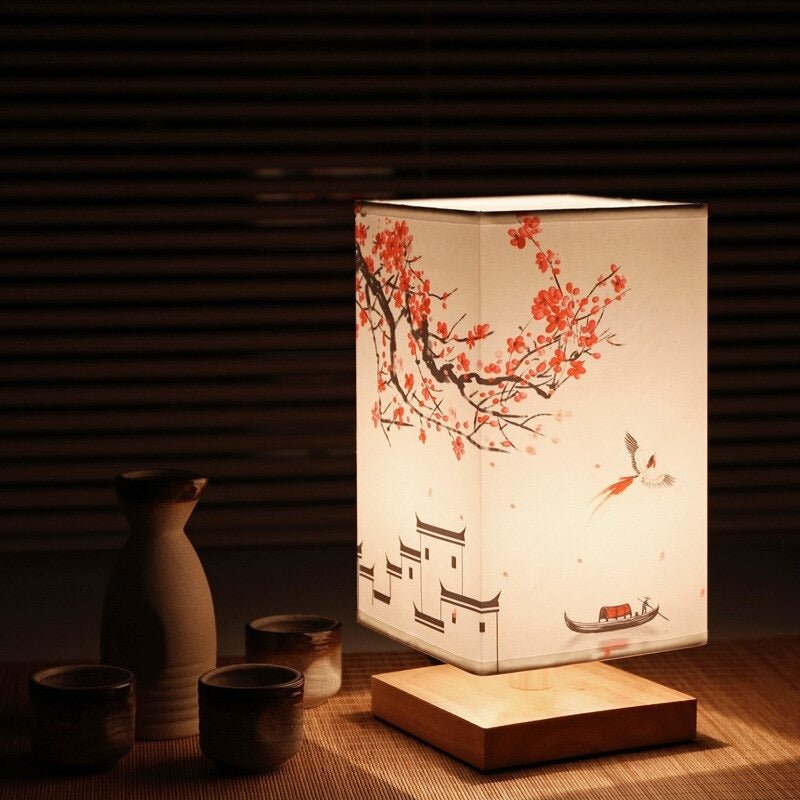 Warm Minimalist Table Lamp | Japanese Scandinavian Design & Soft Bedroom Lighting 1