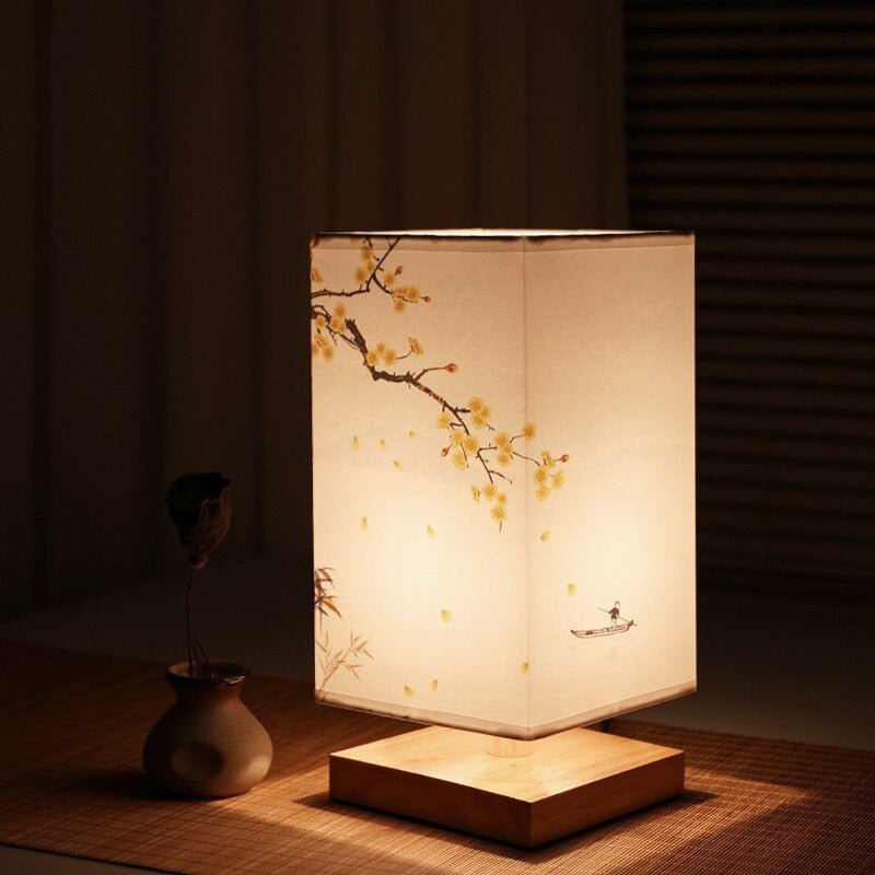 Warm Minimalist Table Lamp | Japanese Scandinavian Design & Soft Bedroom Lighting 6