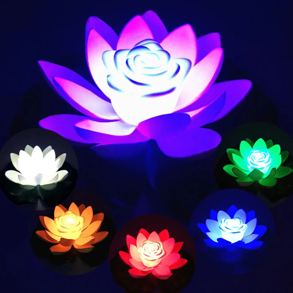 Waterproof Floating LED Lotus Light | Wireless & Mood Lighting 1