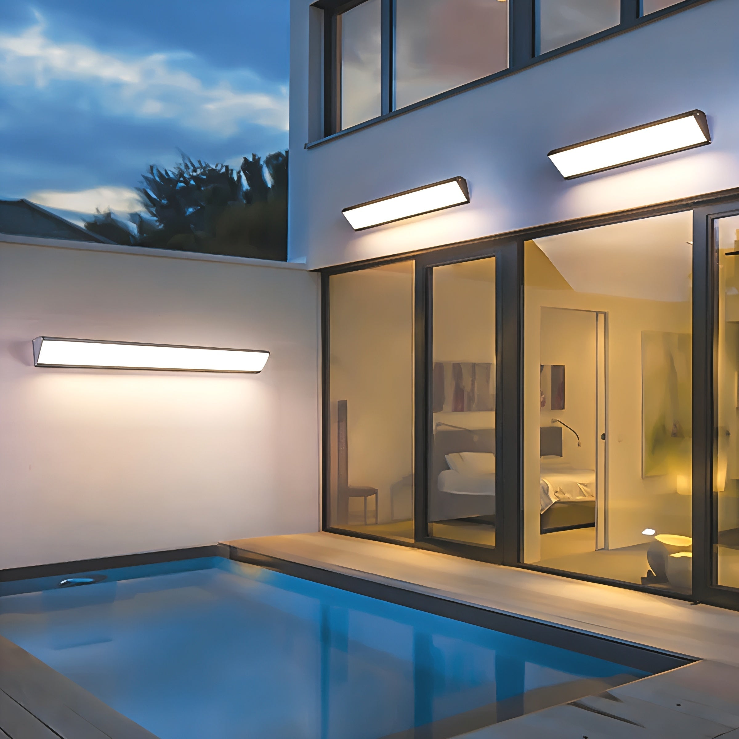 Weatherproof Modern Outdoor Wall Light | LED Aluminium Design 2