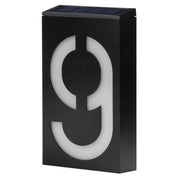 Weatherproof Solar House Number Light | LED Illuminated & Automatic 0