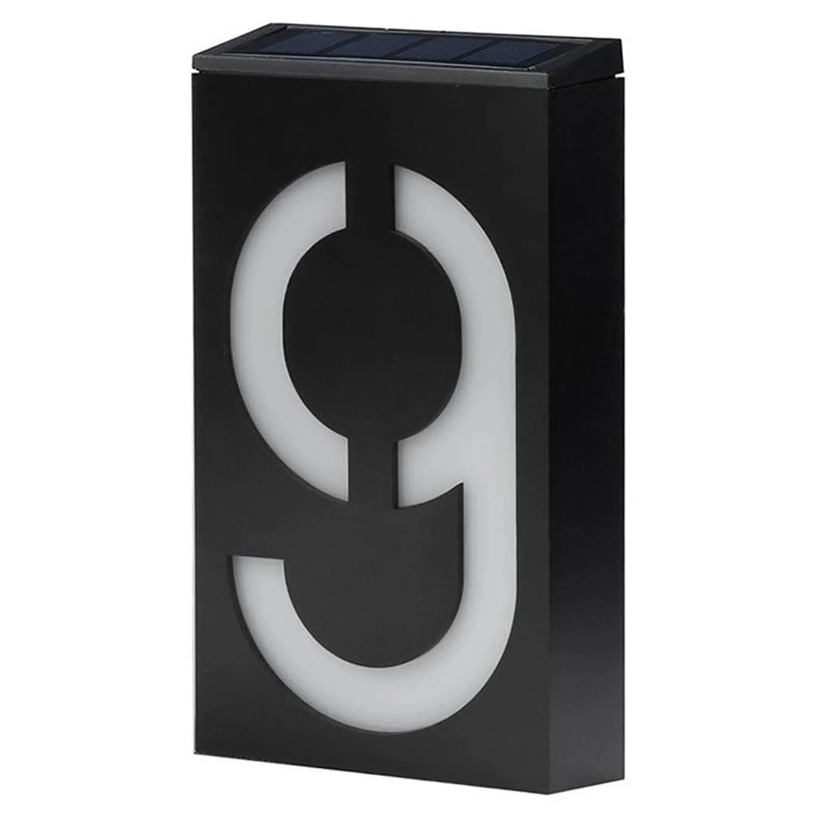 Weatherproof Solar House Number Light | LED Illuminated & Automatic 0