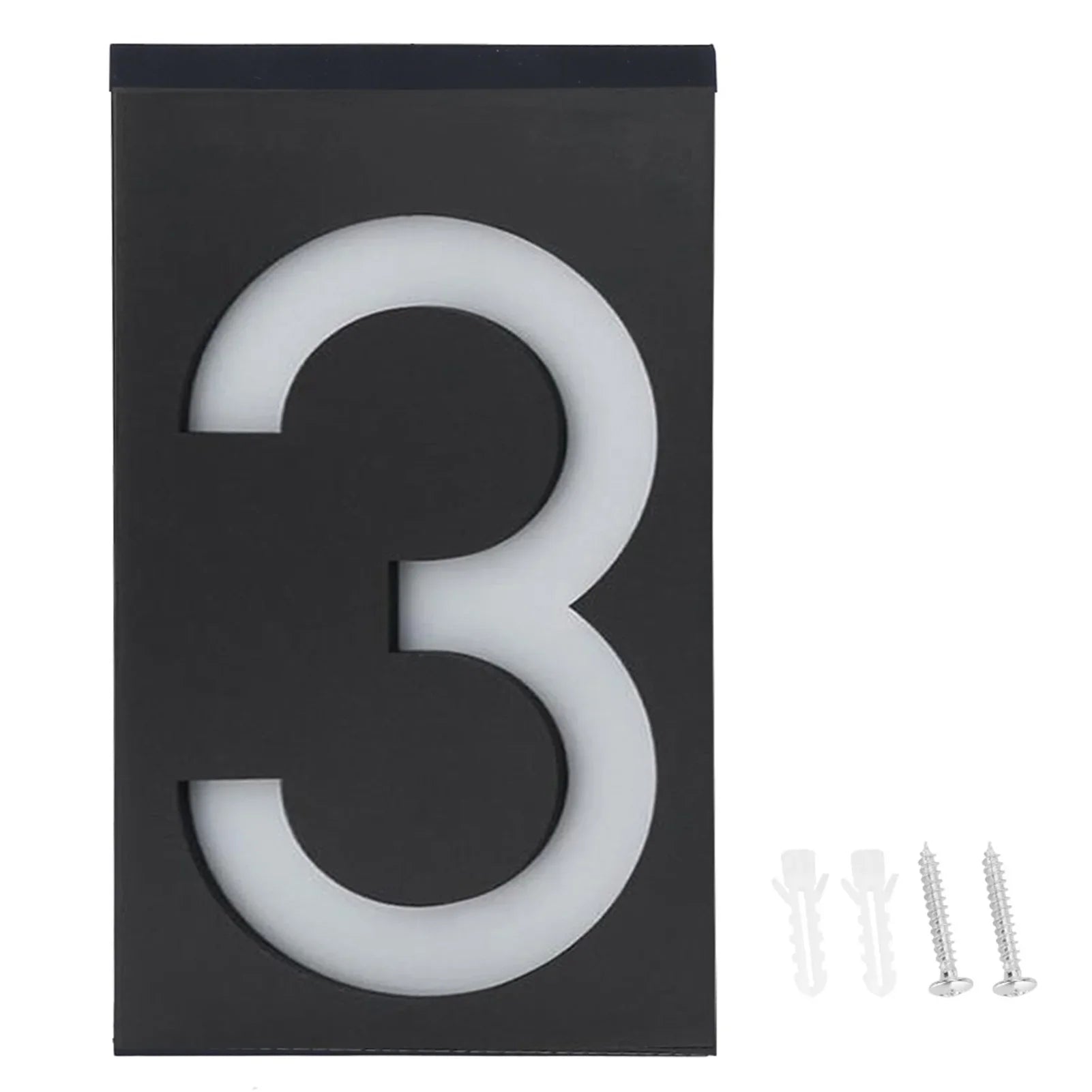 Weatherproof Solar House Number Light | LED Illuminated & Automatic 12