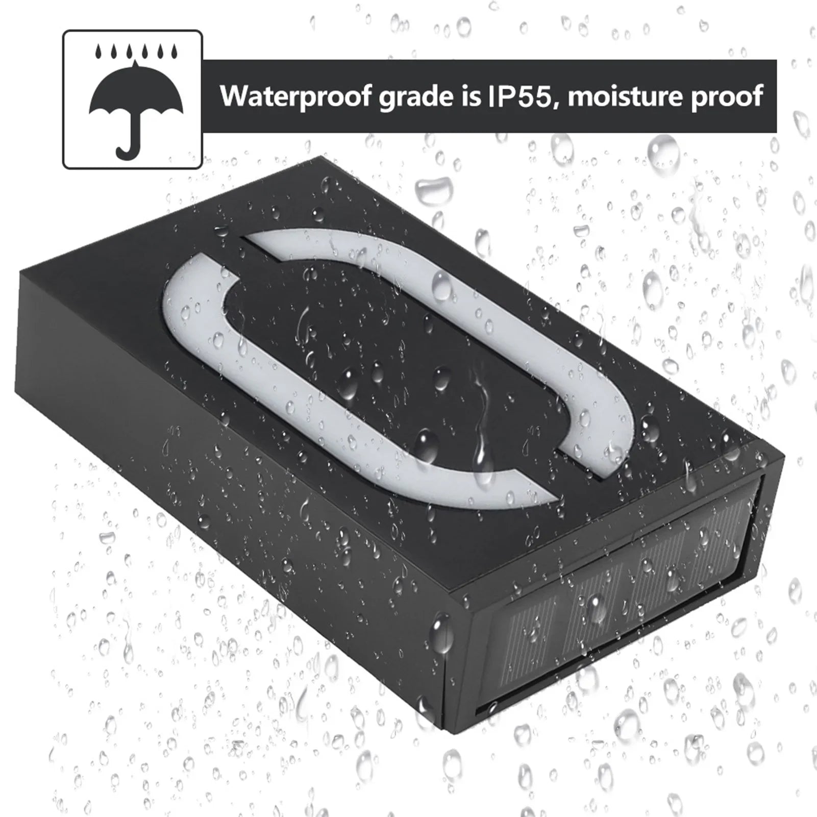 Weatherproof Solar House Number Light | LED Illuminated & Automatic 2