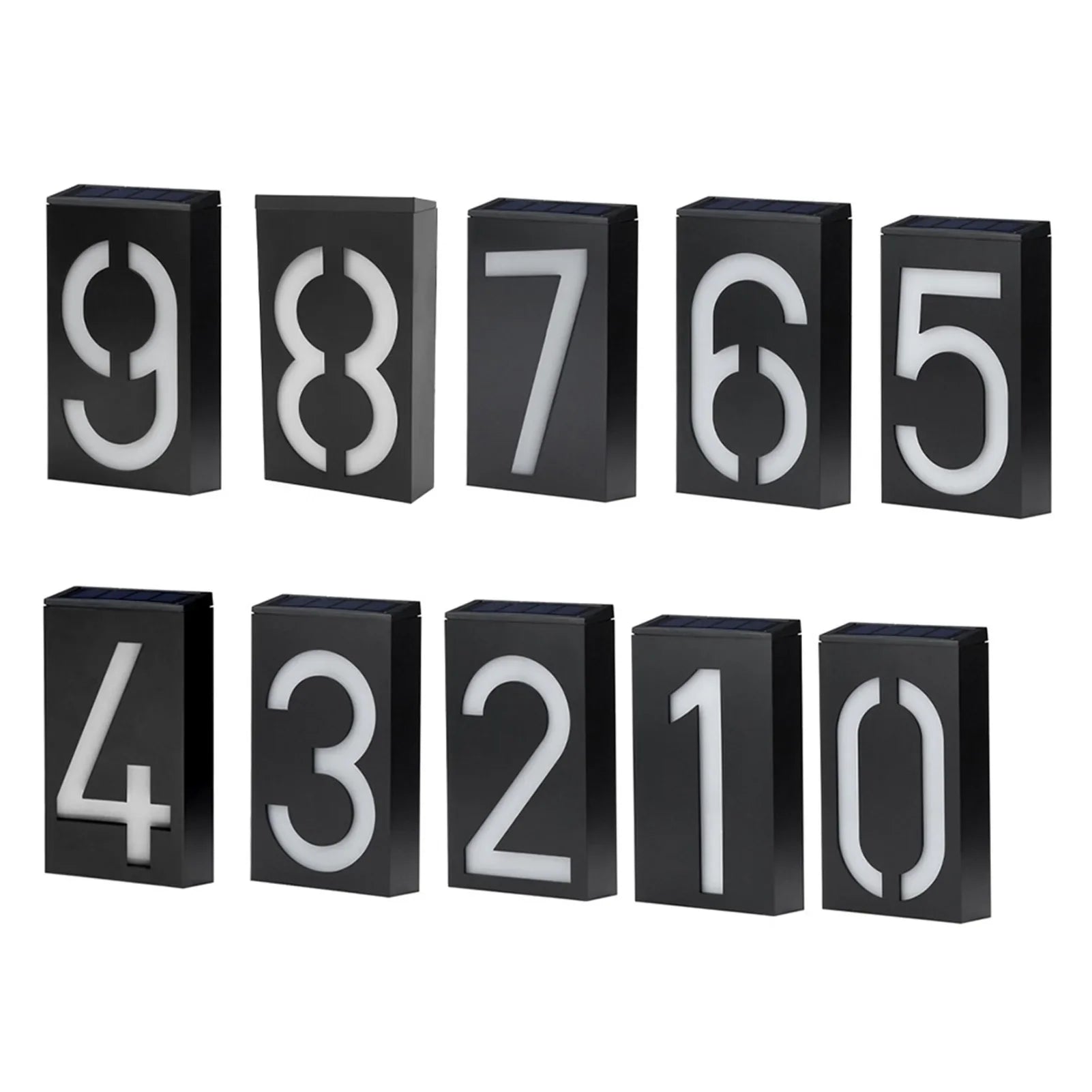 Weatherproof Solar House Number Light | LED Illuminated & Automatic 3