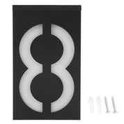 Weatherproof Solar House Number Light | LED Illuminated & Automatic 6