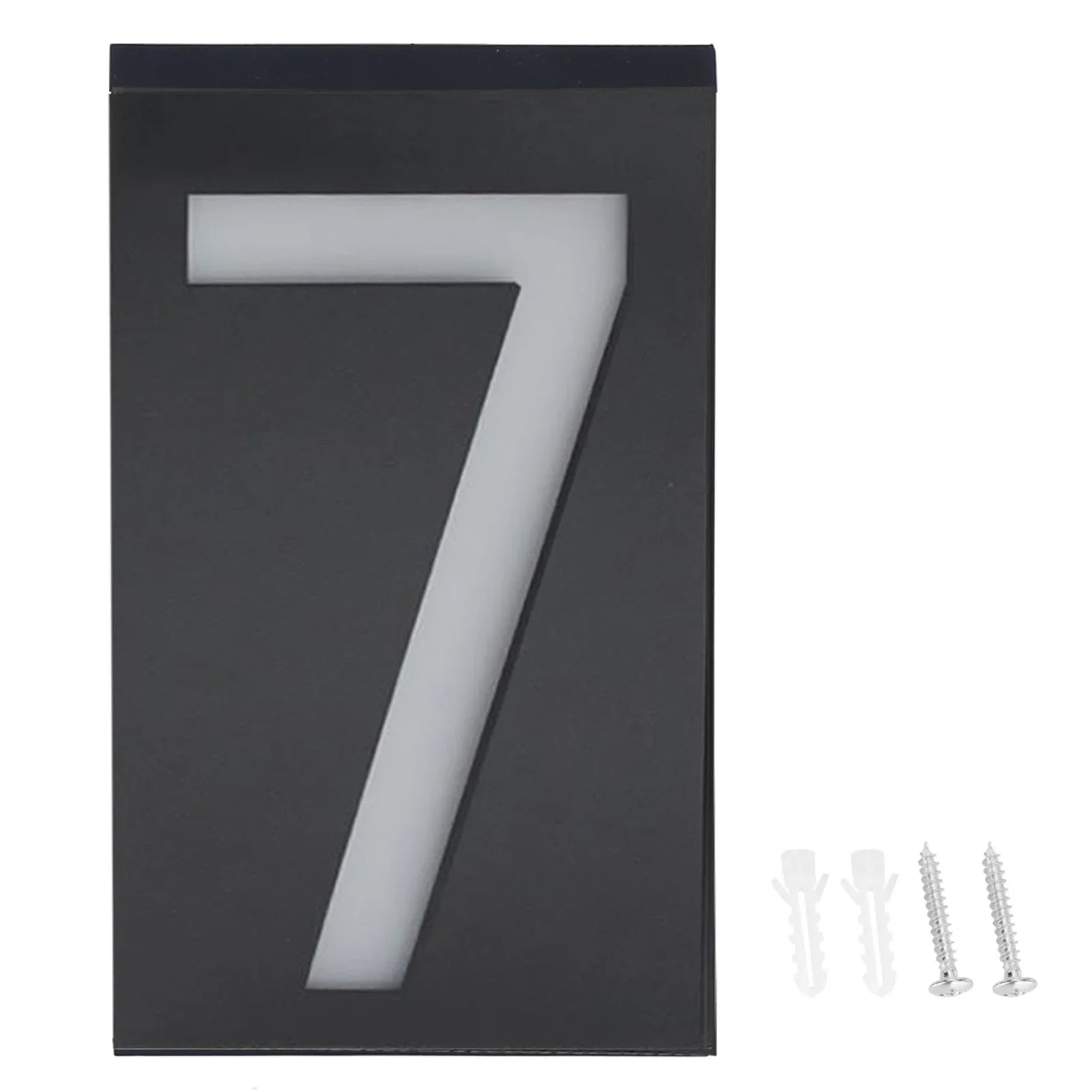 Weatherproof Solar House Number Light | LED Illuminated & Automatic 7