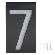 Weatherproof Solar House Number Light | LED Illuminated & Automatic 7