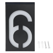 Weatherproof Solar House Number Light | LED Illuminated & Automatic 8