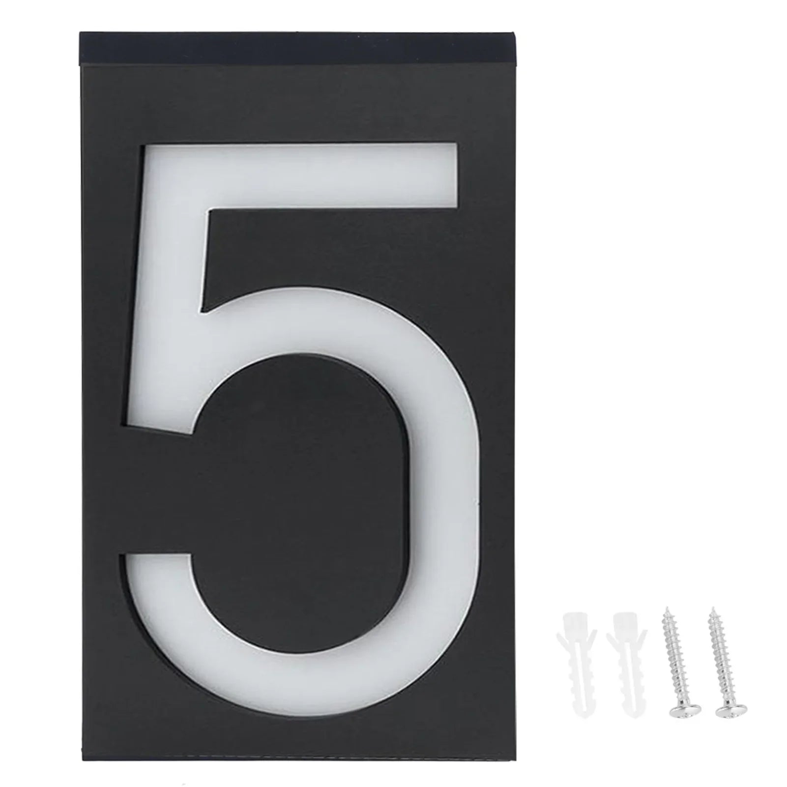 Weatherproof Solar House Number Light | LED Illuminated & Automatic 9
