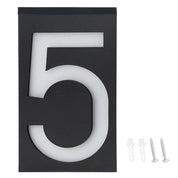 Weatherproof Solar House Number Light | LED Illuminated & Automatic 9