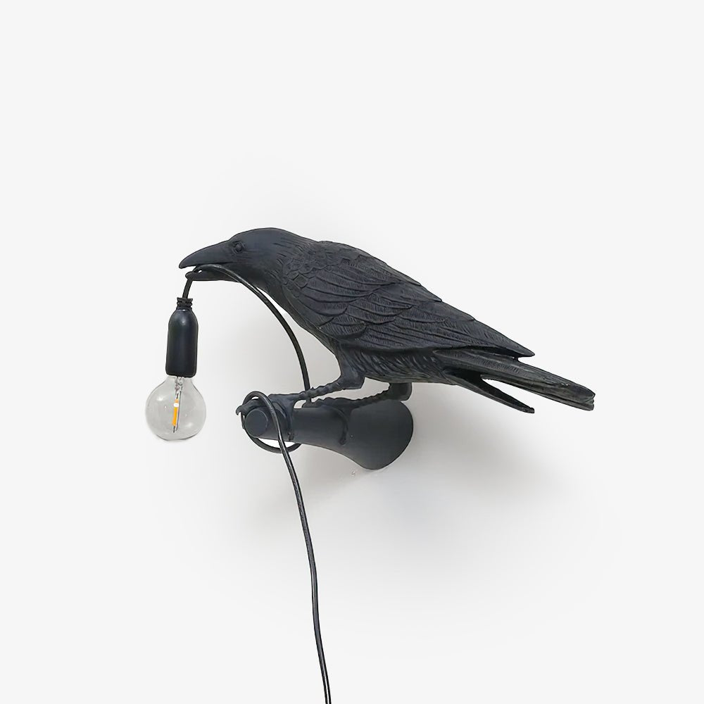 Whimsical Bird Wall Light | Unique Resin Wall Lamp & Adjustable Height 0