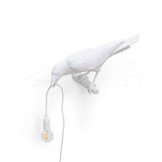 Whimsical Bird Wall Light | Unique Resin Wall Lamp & Adjustable Height 10