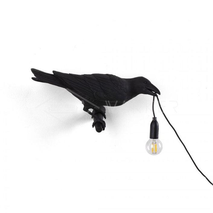 Whimsical Bird Wall Light | Unique Resin Wall Lamp & Adjustable Height 11