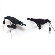 Whimsical Bird Wall Light | Unique Resin Wall Lamp & Adjustable Height 12