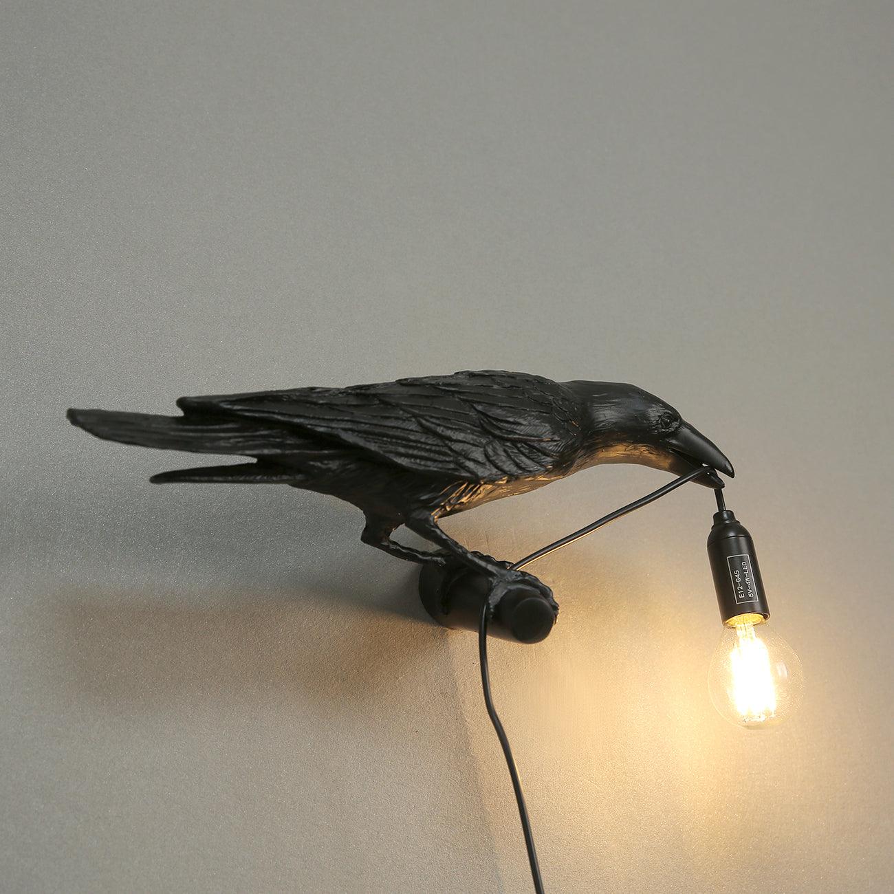 Whimsical Bird Wall Light | Unique Resin Wall Lamp & Adjustable Height 2