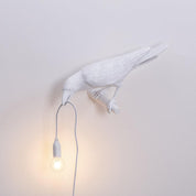 Whimsical Bird Wall Light | Unique Resin Wall Lamp & Adjustable Height 4