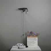 Whimsical Bird Wall Light | Unique Resin Wall Lamp & Adjustable Height 8