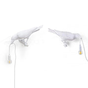 Whimsical Bird Wall Light | Unique Resin Wall Lamp & Adjustable Height 9