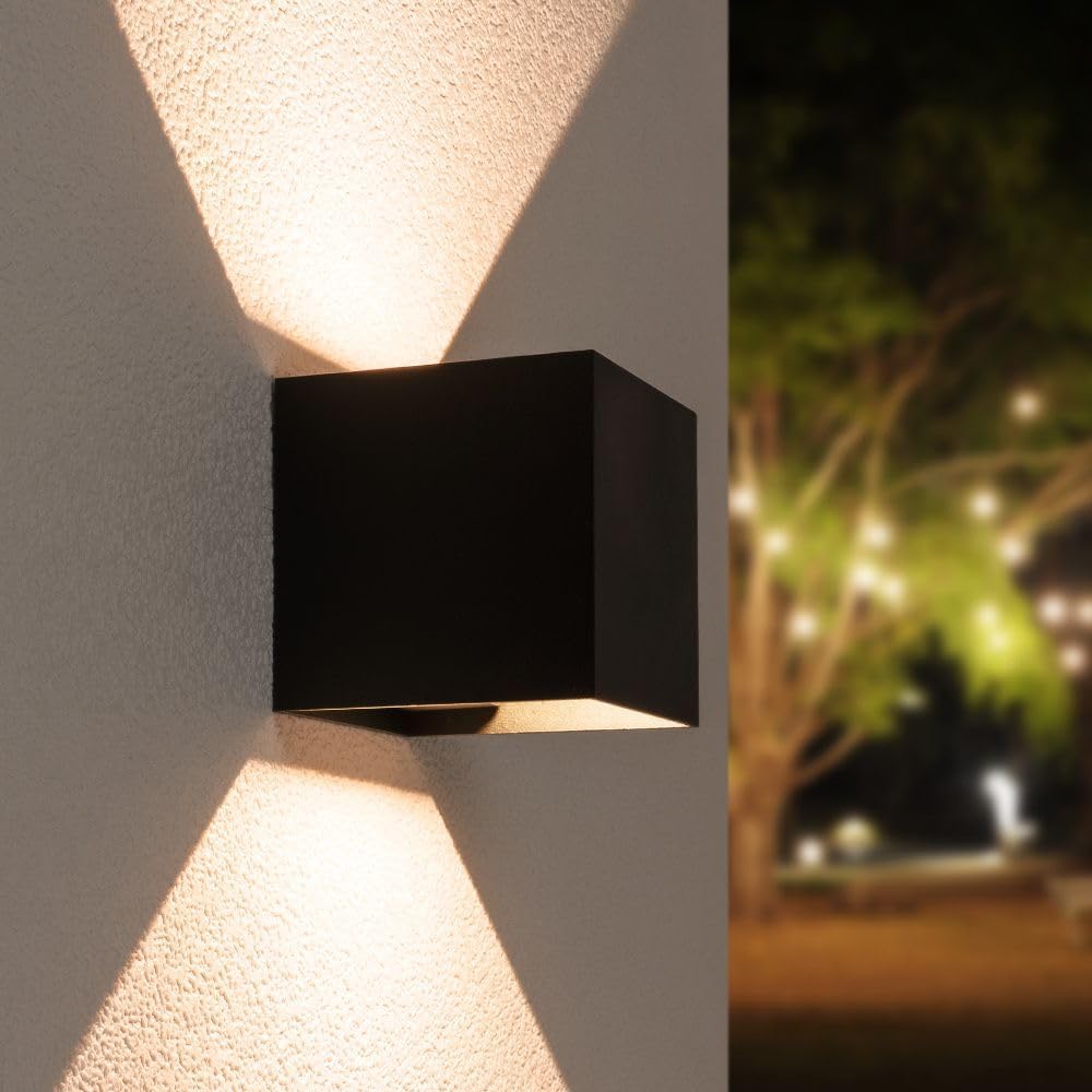 Wireless Motion Sensor Wall Lamp Modern Cube Design