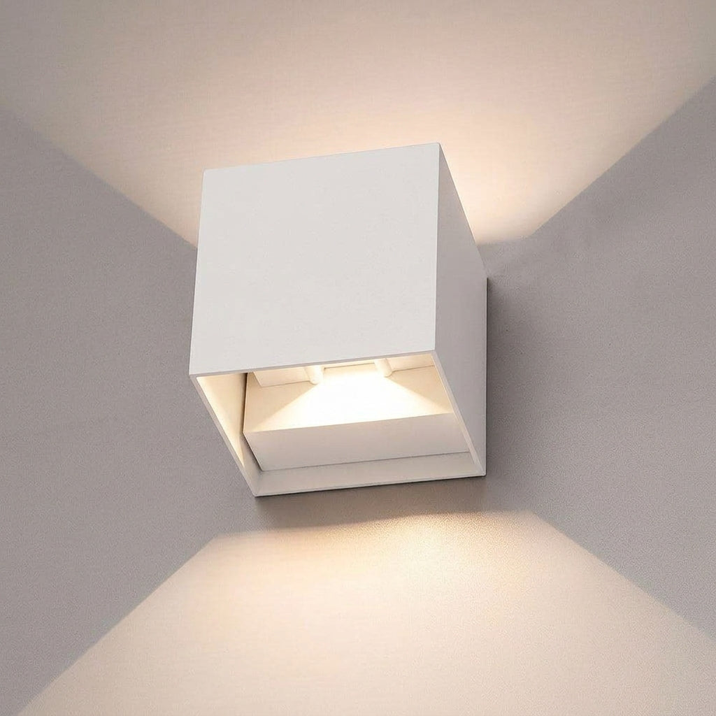 Wireless Motion Sensor Wall Lamp Modern Cube Design