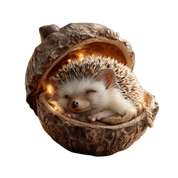 Acorn Animal Figurines Cute Sleeping Bunny Bird Decor - Image 4