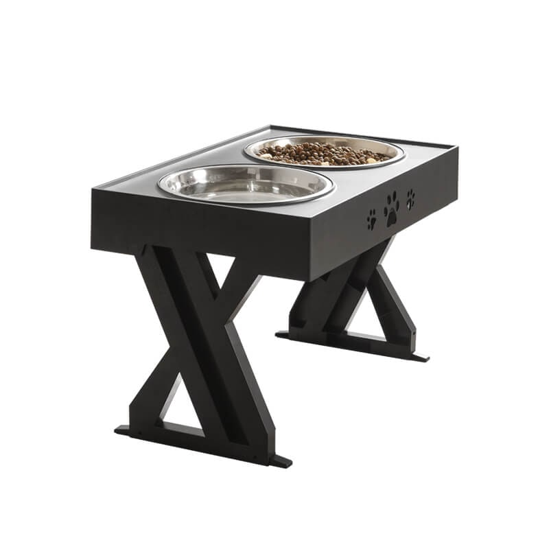Adjustable Dog Bowl Stand Stainless Steel Bowls Pets - Image 3