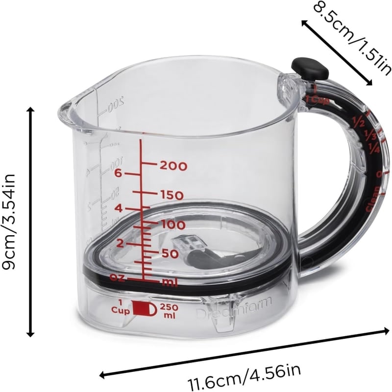 Adjustable Measuring Cup 4-In-1 Functionality Cooking - Image 8