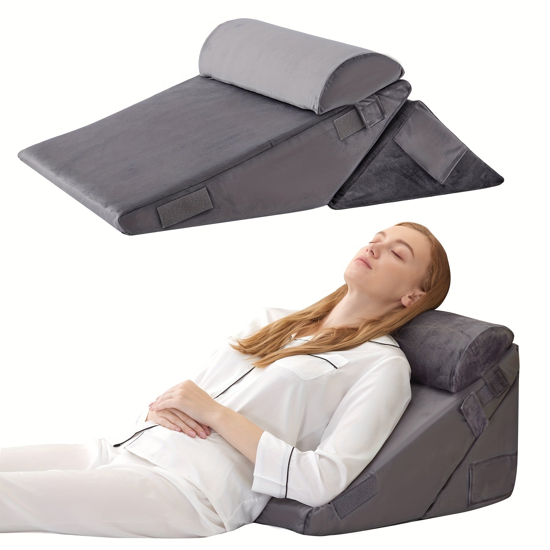 Adjustable Memory Foam Wedge Pillow Comfort and Recovery Support - Image 10