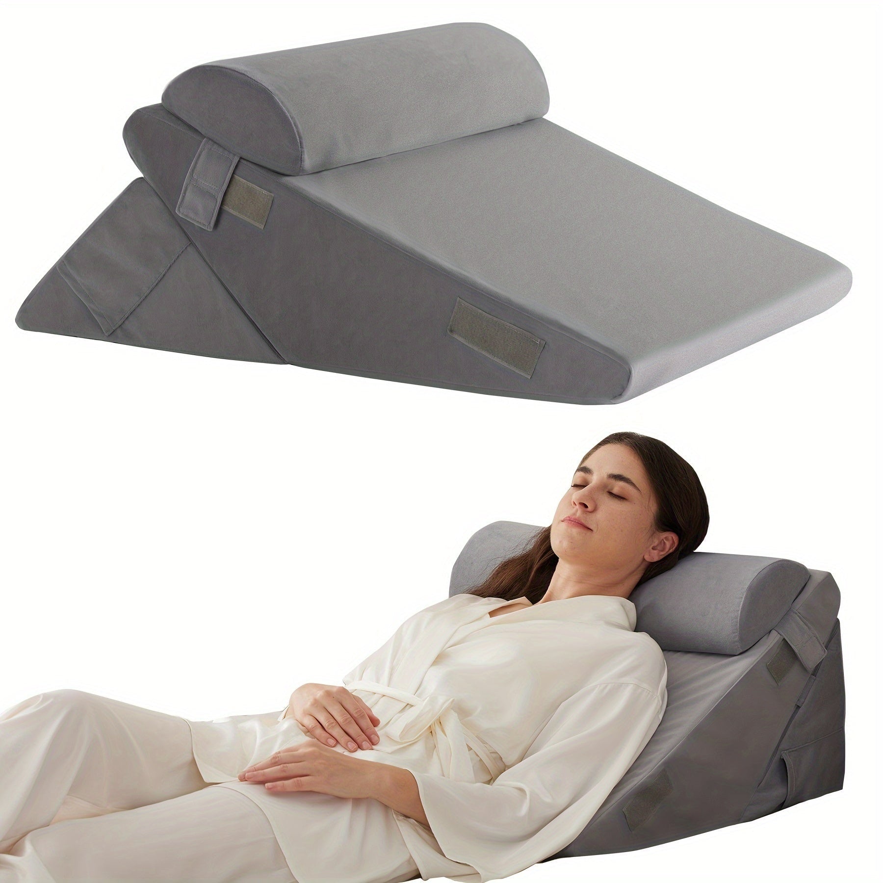 Adjustable Memory Foam Wedge Pillow Comfort and Recovery Support - Image 13