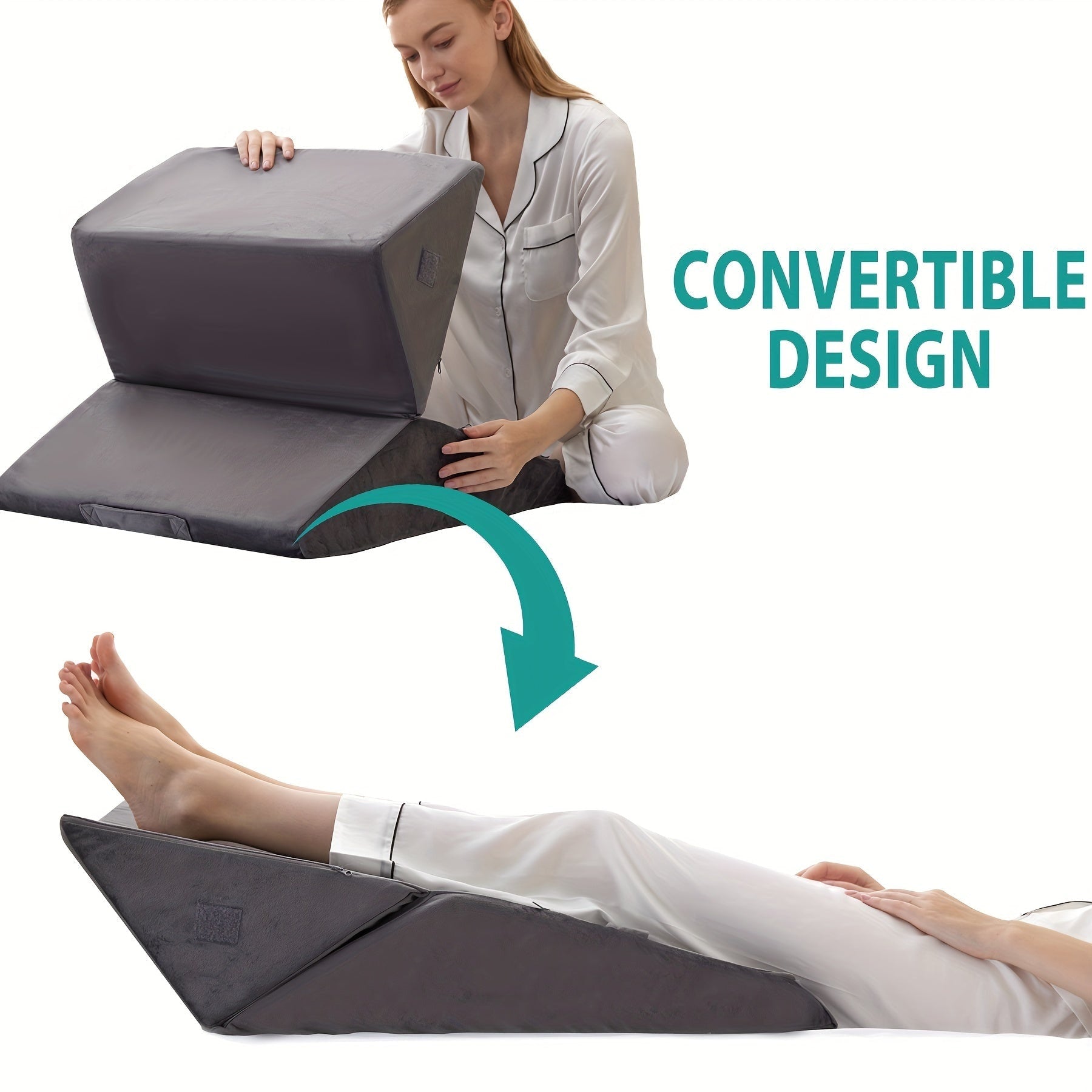Adjustable Memory Foam Wedge Pillow Comfort and Recovery Support - Image 3