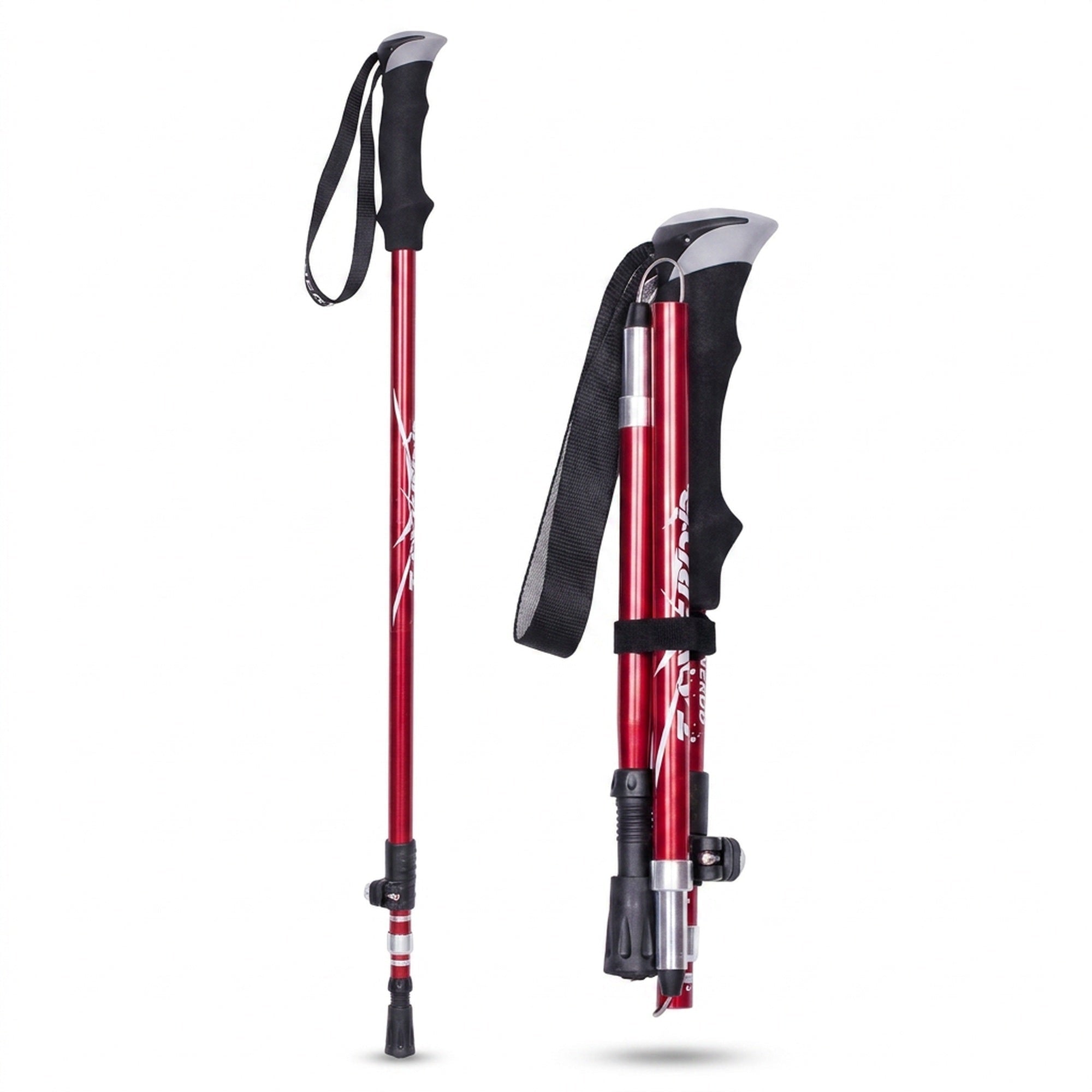 Adjustable Trekking Poles Lightweight Foldable Hiking Gear - Image 1