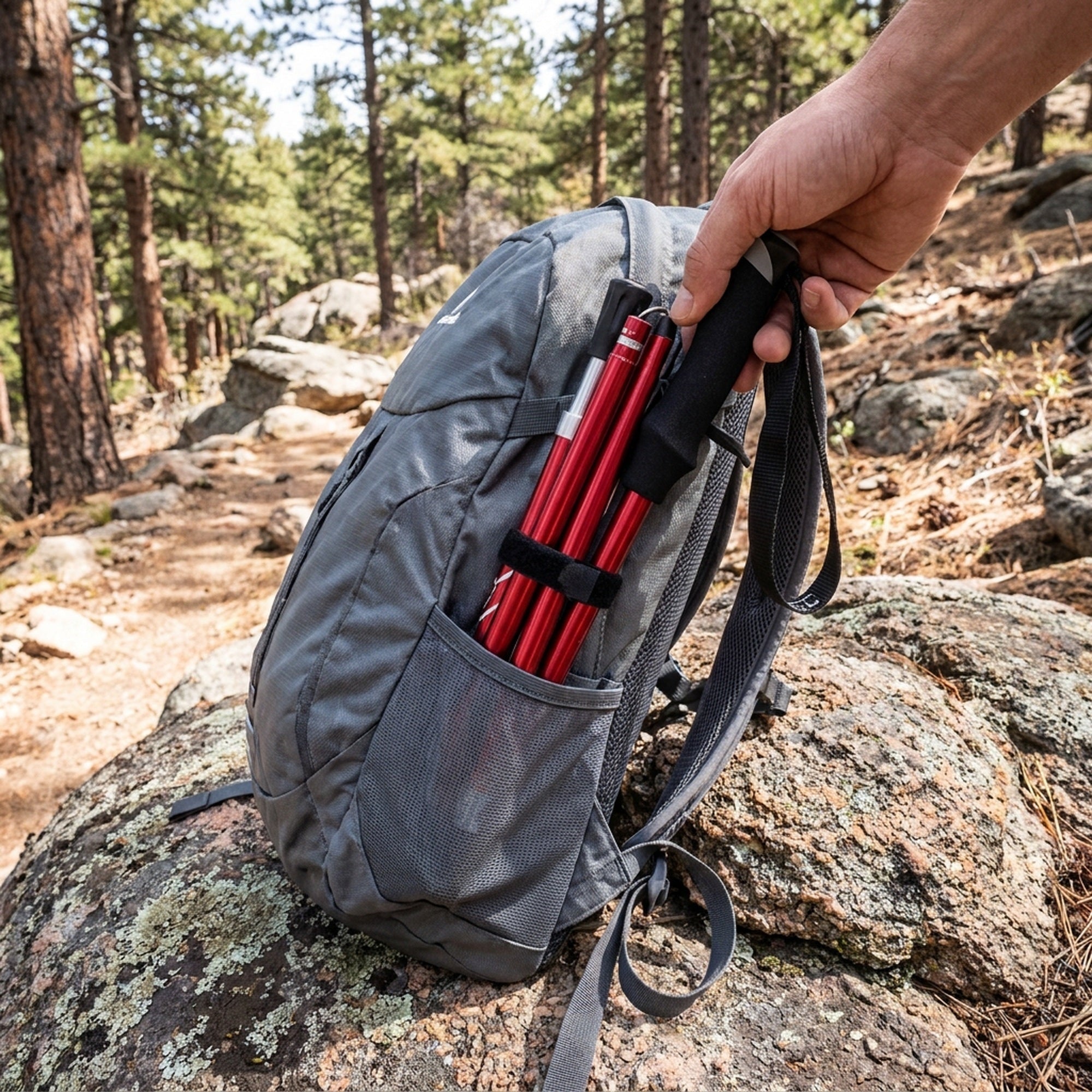 Adjustable Trekking Poles Lightweight Foldable Hiking Gear - Image 5