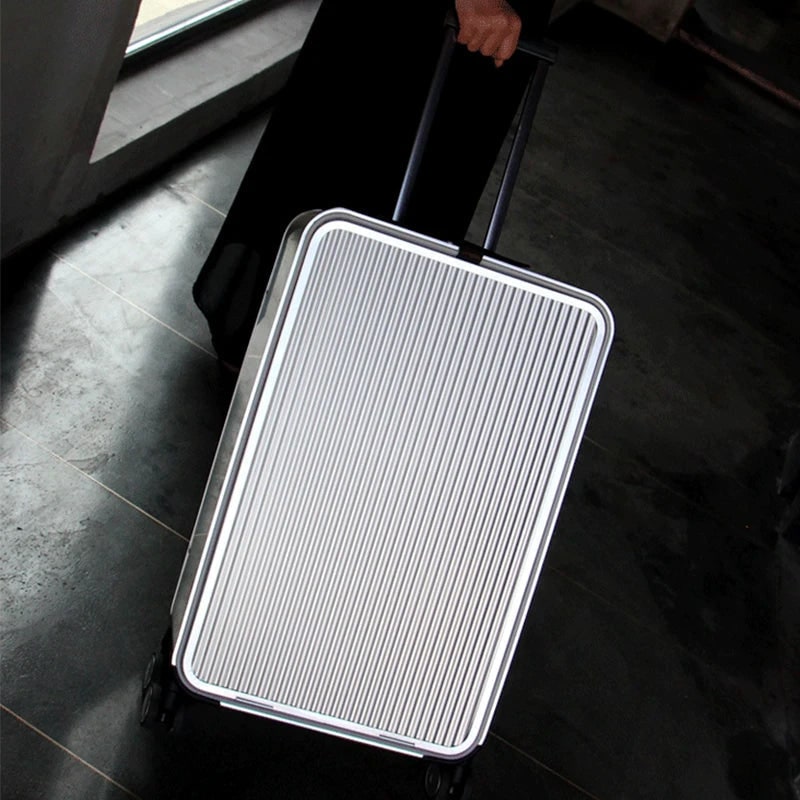 Aluminum Hard Shell Luggage Set Lightweight Travel Suitcases - Image 2