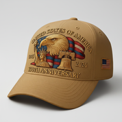 Anniversary Hat Adjustable States Embroidered Design - Image 5
