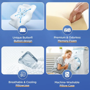 Anti-Snore Pillow Neck Support Ergonomic Sleep Aid White - Image 12