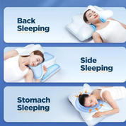 Anti-Snore Pillow Neck Support Ergonomic Sleep Aid White - Image 14
