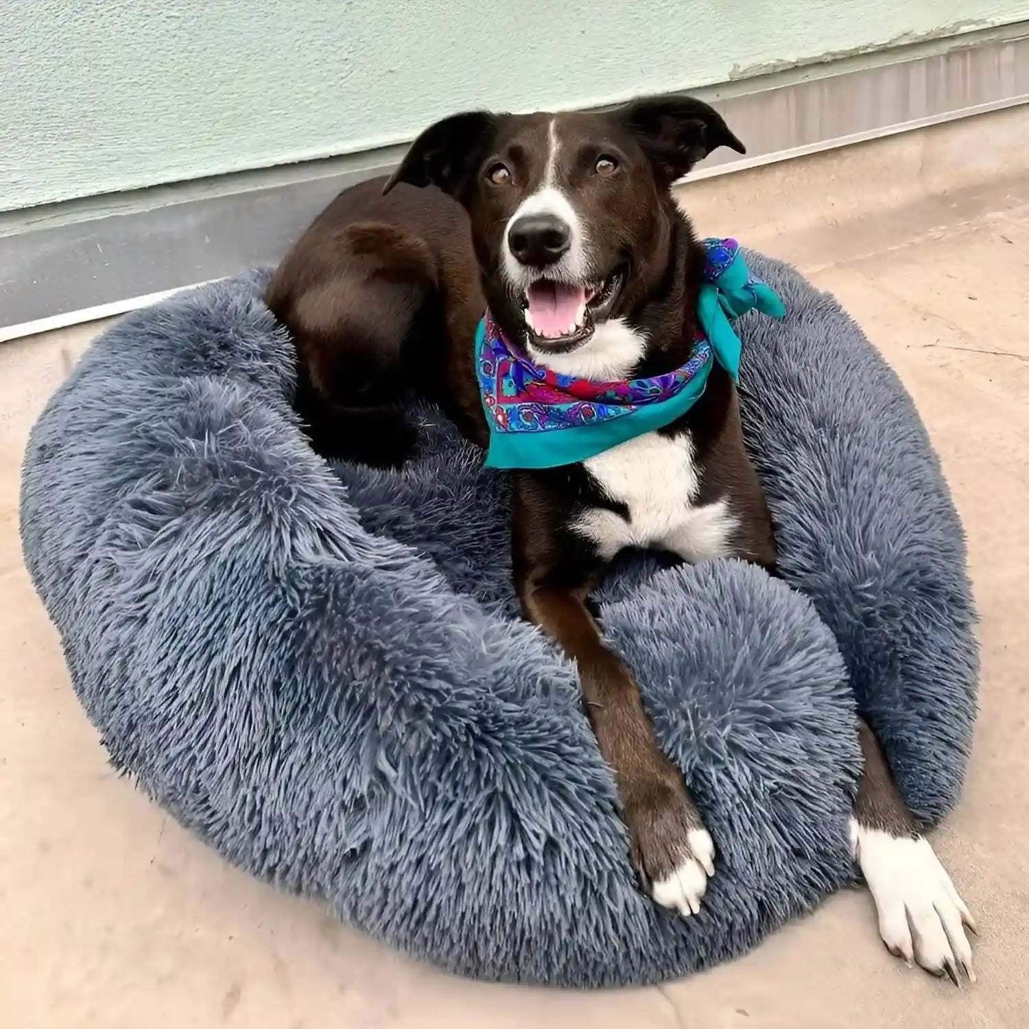 Anxiety Relief Pet Bed Dogs and Cats Soft Plush Design - Image 2