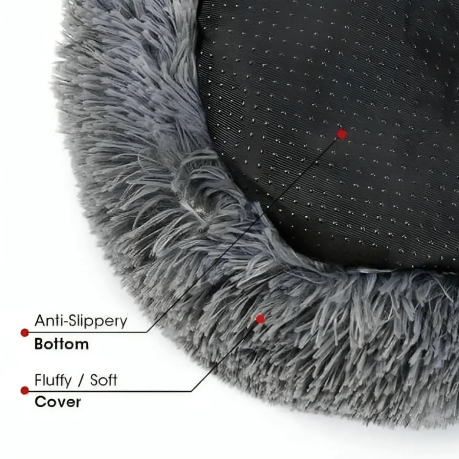 Anxiety Relief Pet Bed Dogs and Cats Soft Plush Design - Image 7