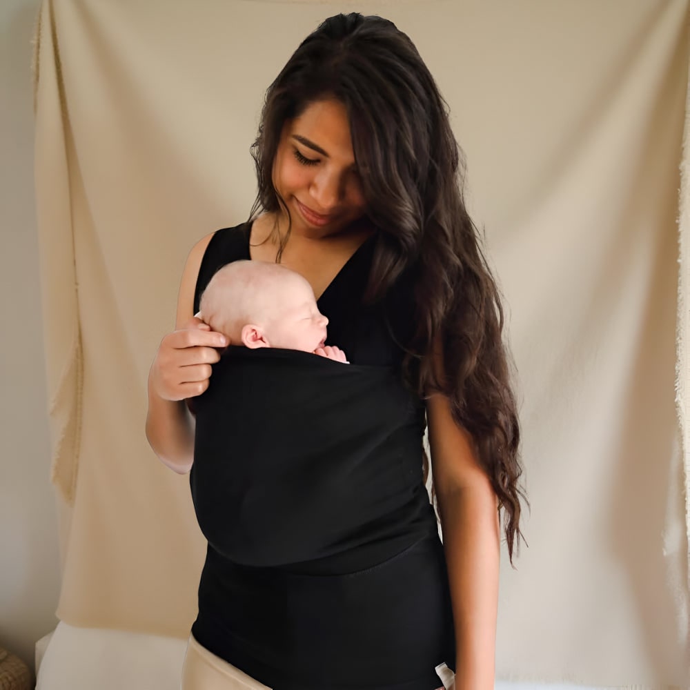 Baby Carrier T-Shirt Hands-Free Infant Holding Comfortable Wrap Style - Image 2